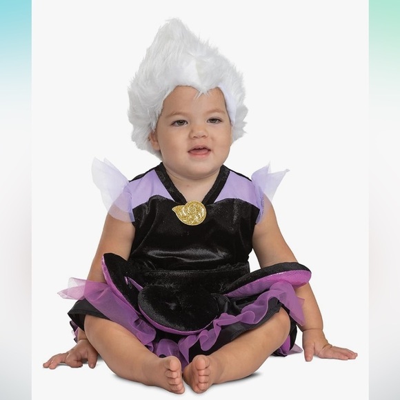 Nwt 12-18 months Official Disney The Little Mermaid  URSULA Costume - Picture 3 of 5